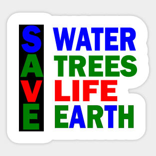 Save Earth Sticker